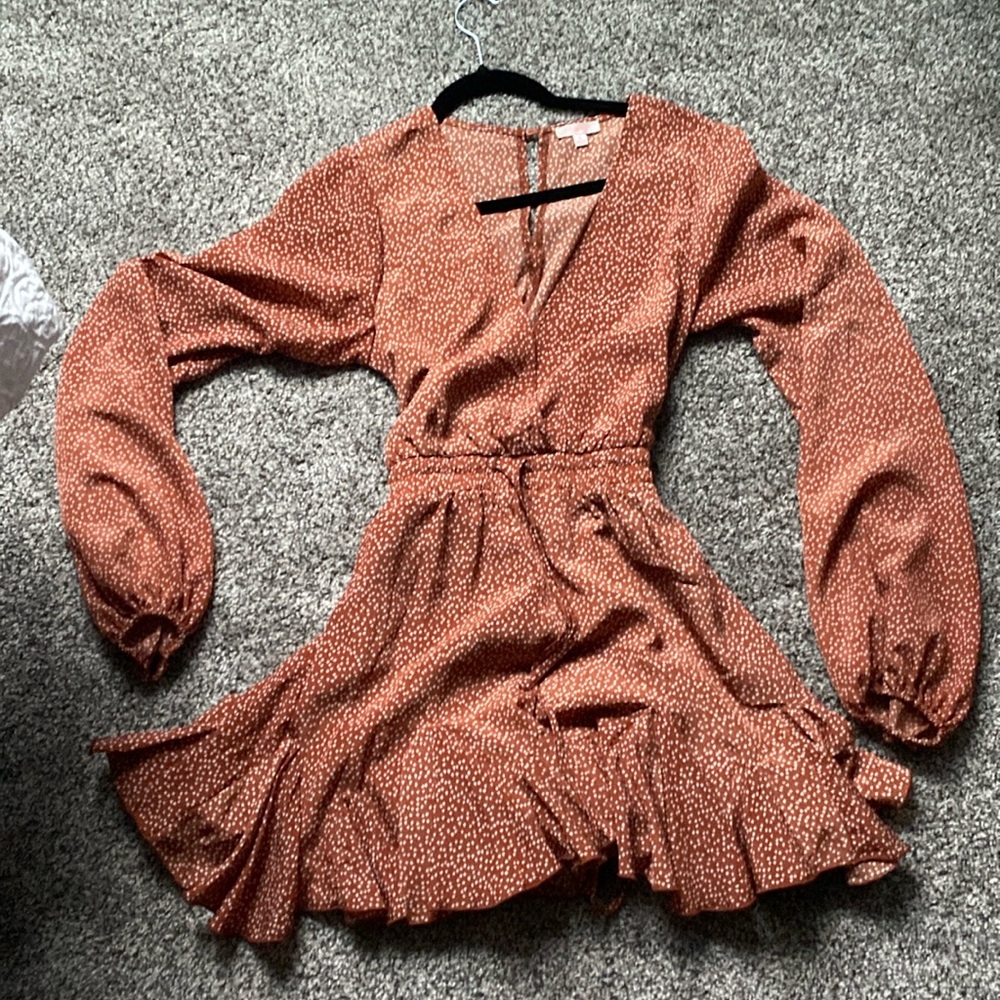 Orange Long sleeve romper size M